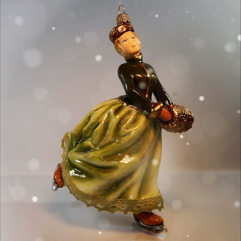 Ёлочная игрушка Касаясь льда коньком блестящим Atlas Art | Фото 2