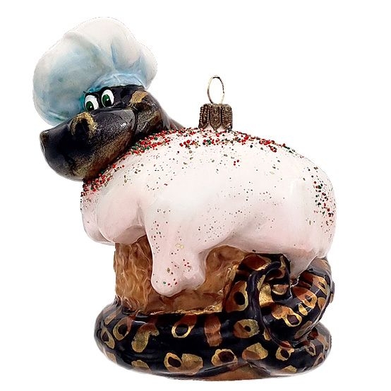 Ёлочная игрушка Шоколадный вензель Atlas Art | Фото 1