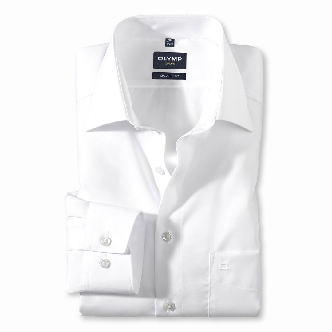 Мужская сорочка из хлопка с удлиненными рукавами Olymp Luxor | Фото 1