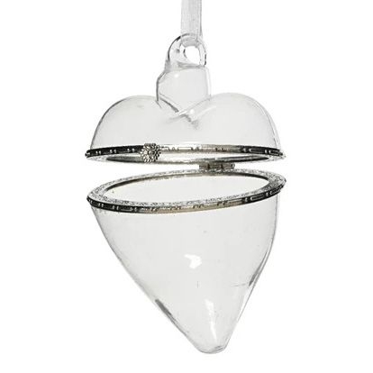 Ёлочная игрушка Сердце шкатулка Kaemingk | Фото 1