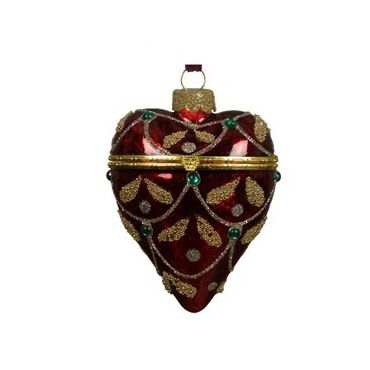 Ёлочная игрушка Сердце шкатулка Kaemingk | Фото 1