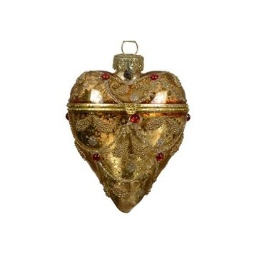 Ёлочная игрушка Сердце шкатулка Kaemingk | Фото 1