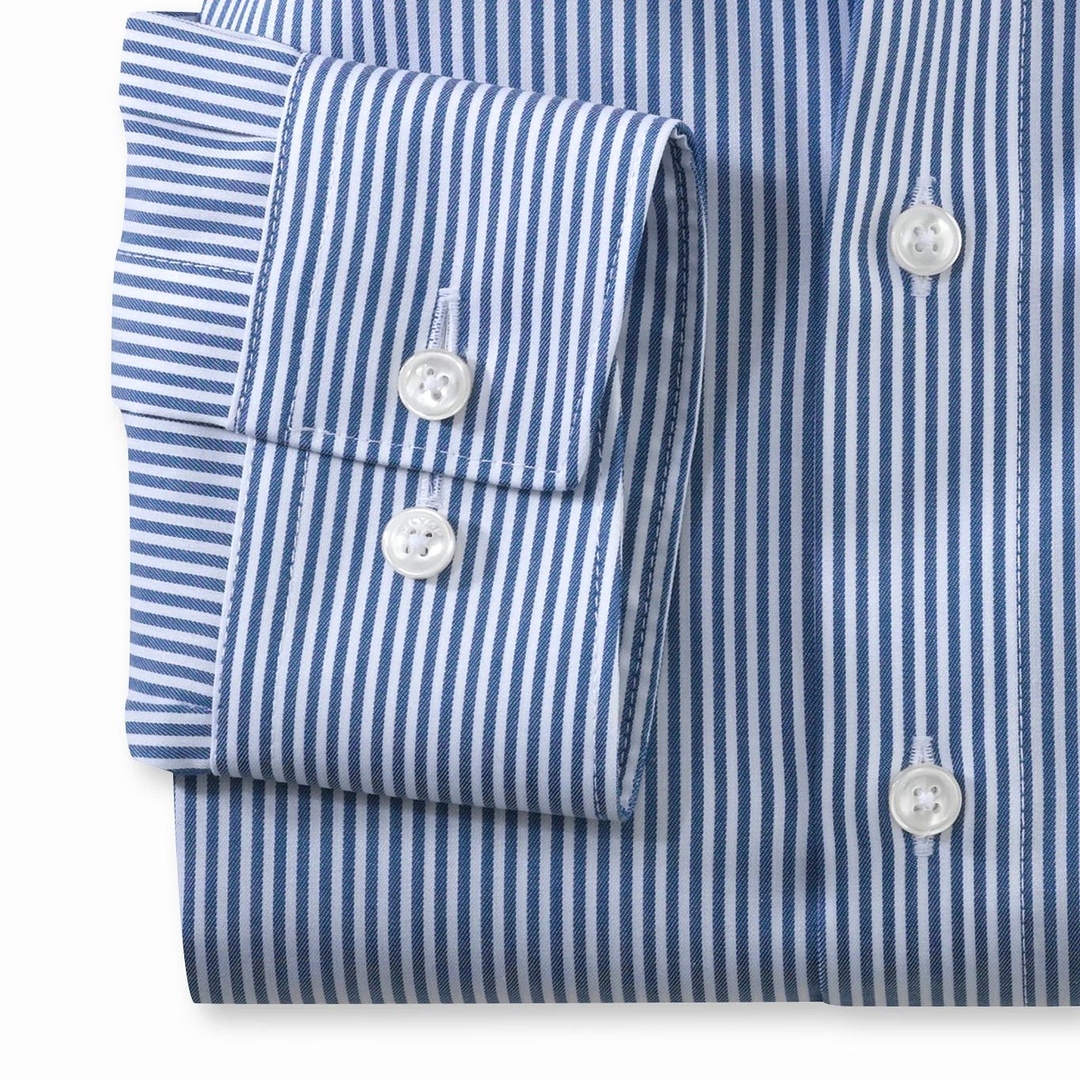 Мужская сорочка в полоску с удлиненными рукавами Olymp Luxor | Фото 2