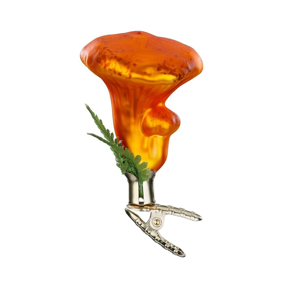 Ёлочная игрушка на прищепке Гриб лисичка  Inge Glas | Фото 1