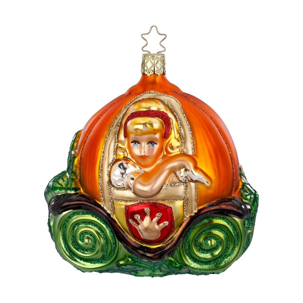 Ёлочная игрушка Карета из тыквы Inge Glas | Фото 1