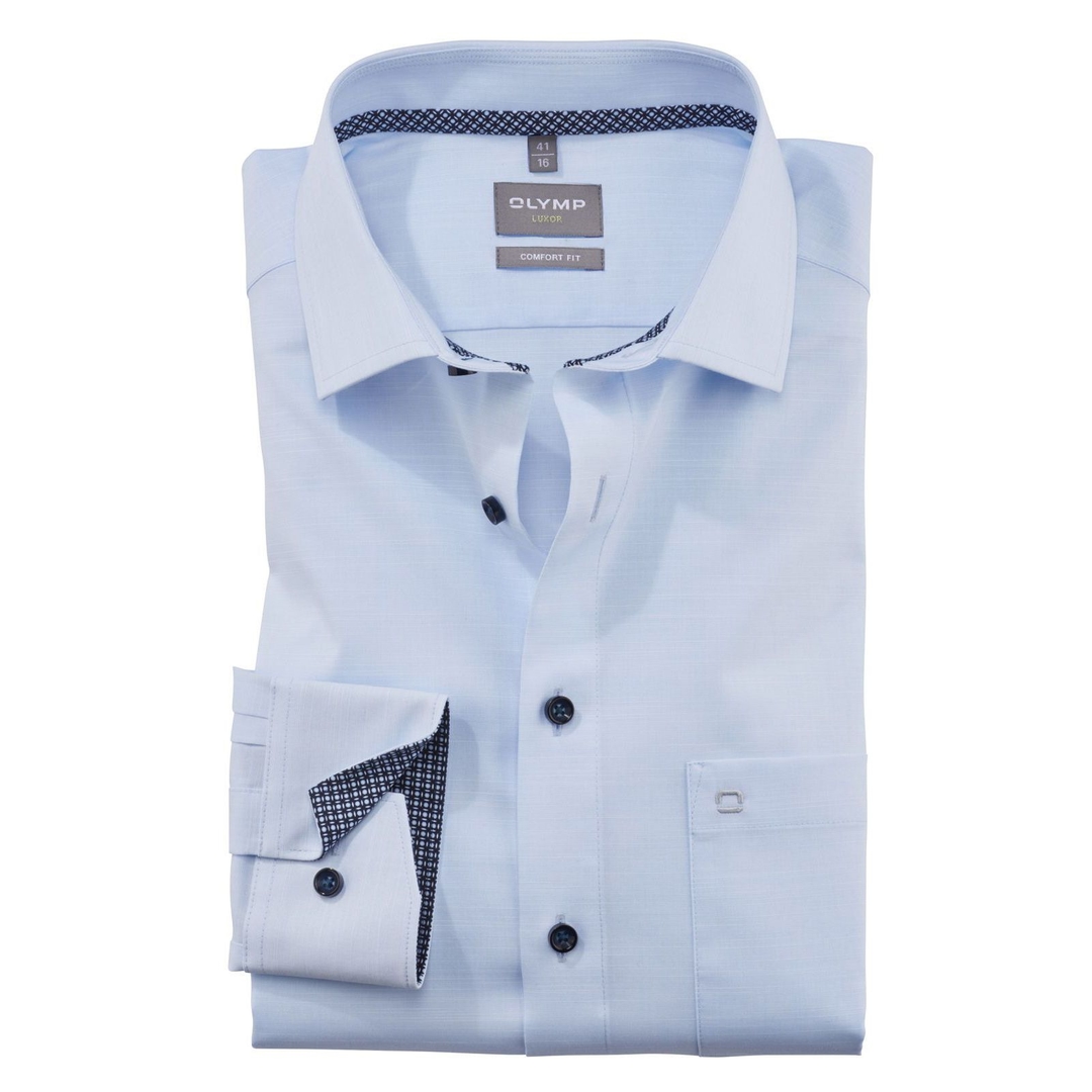 Мужская хлопковая сорочка свободного кроя Olymp Luxor | Фото 1