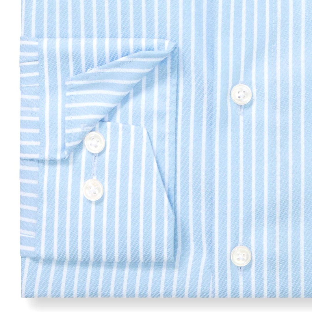 Мужская сорочка в полоску свободного кроя Olymp Luxor | Фото 2