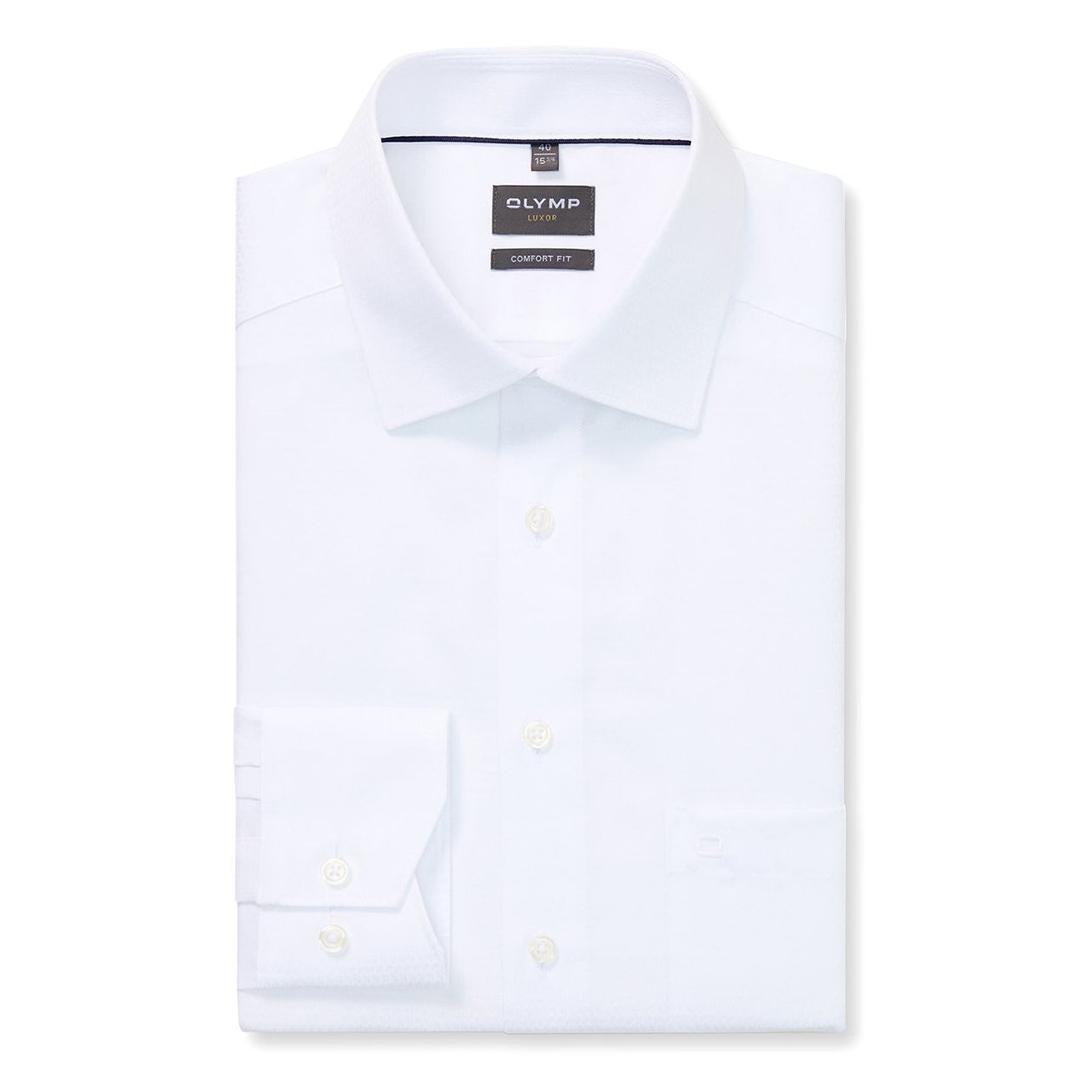 Мужская фактурная сорочка свободного кроя Olymp Luxor | Фото 1