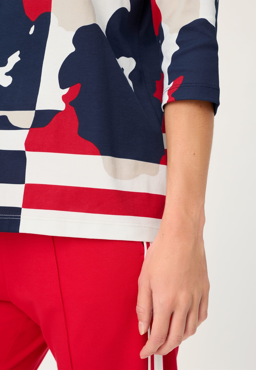 Женский лонгслив из хлопка Olsen | Фото 4