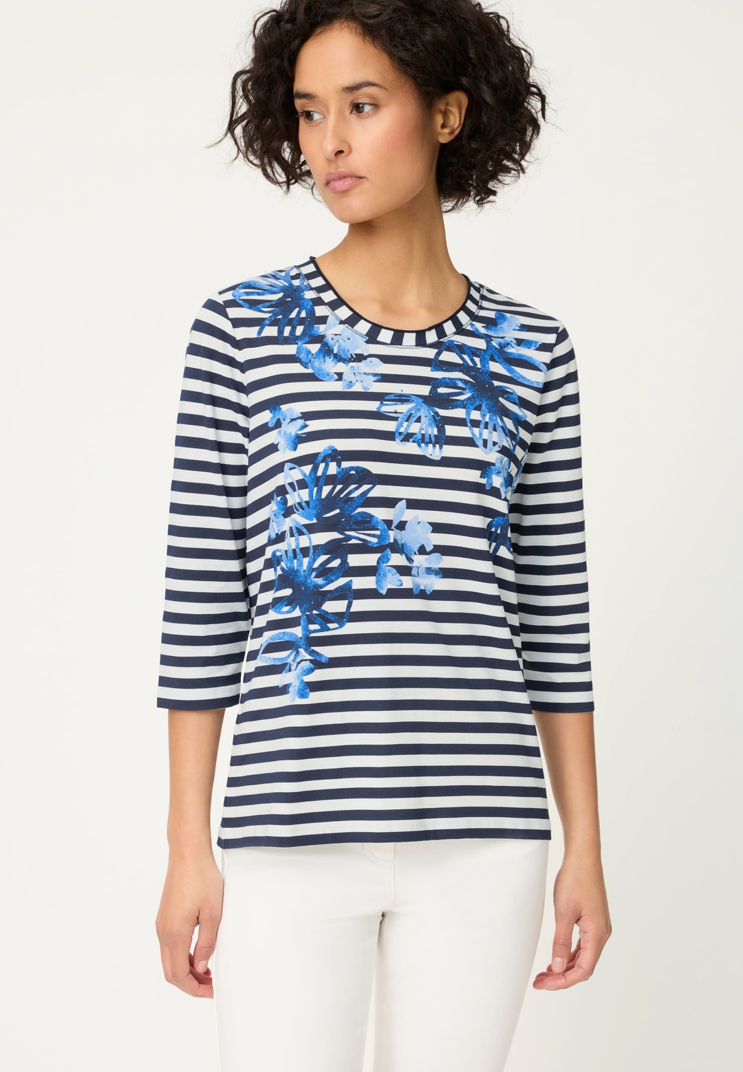 Женский лонгслив в полоску Olsen | Фото 3