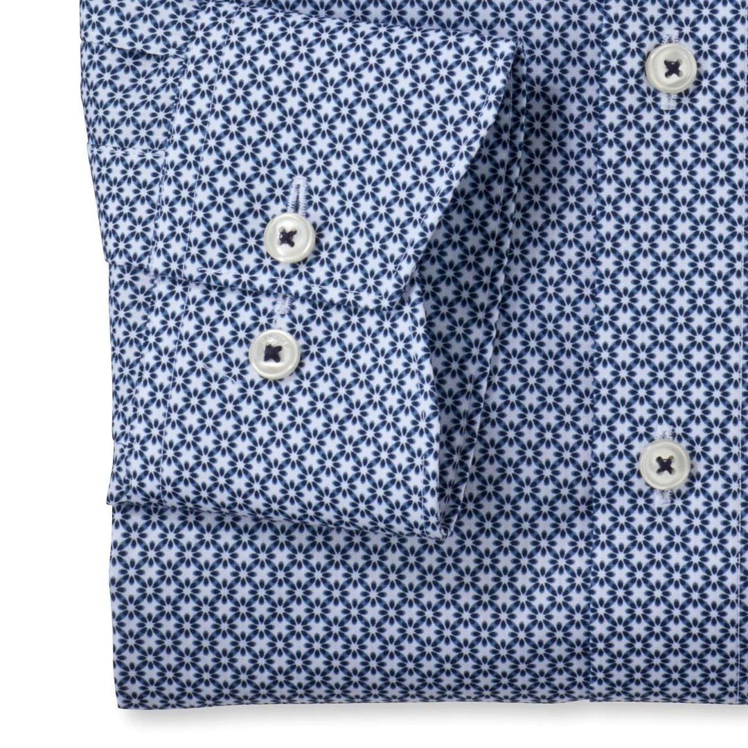 Мужская сорочка в полоску с удлиненными рукавами Olymp Luxor | Фото 2