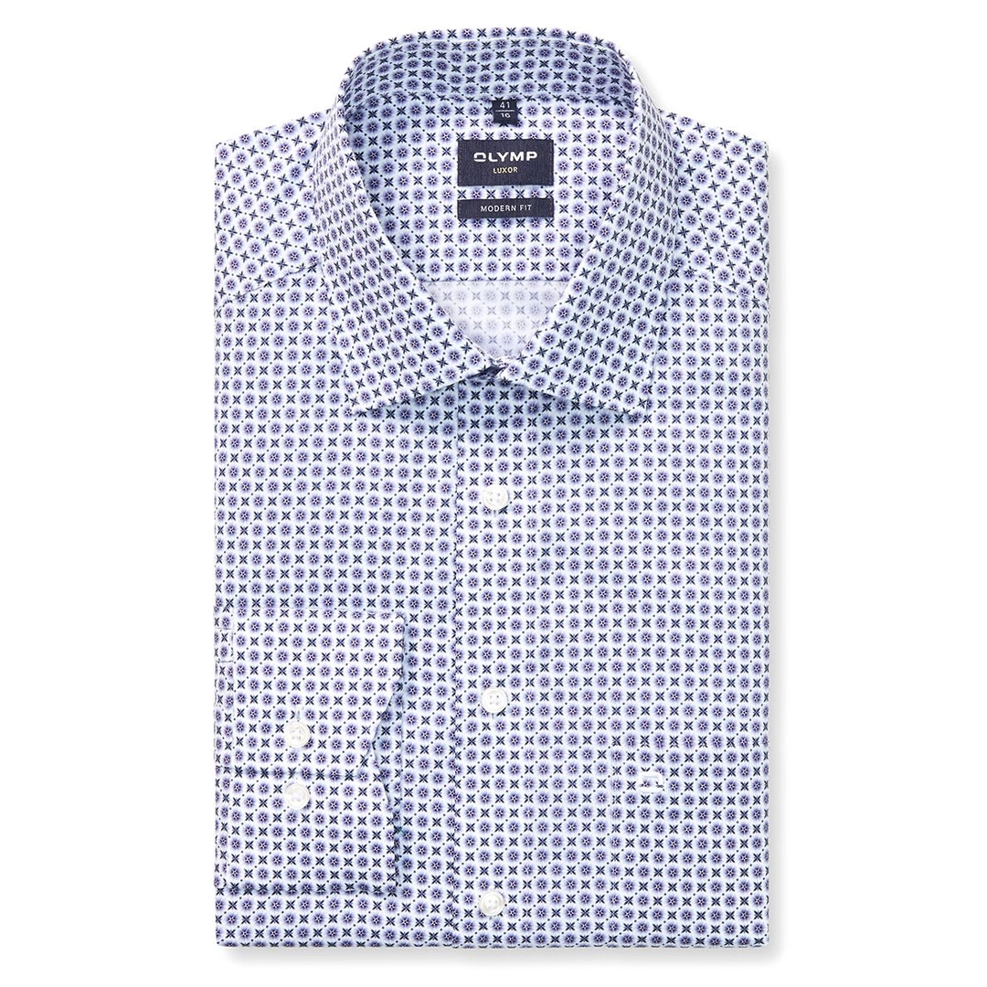 Мужская сорочка с узором Olymp Luxor | Фото 1