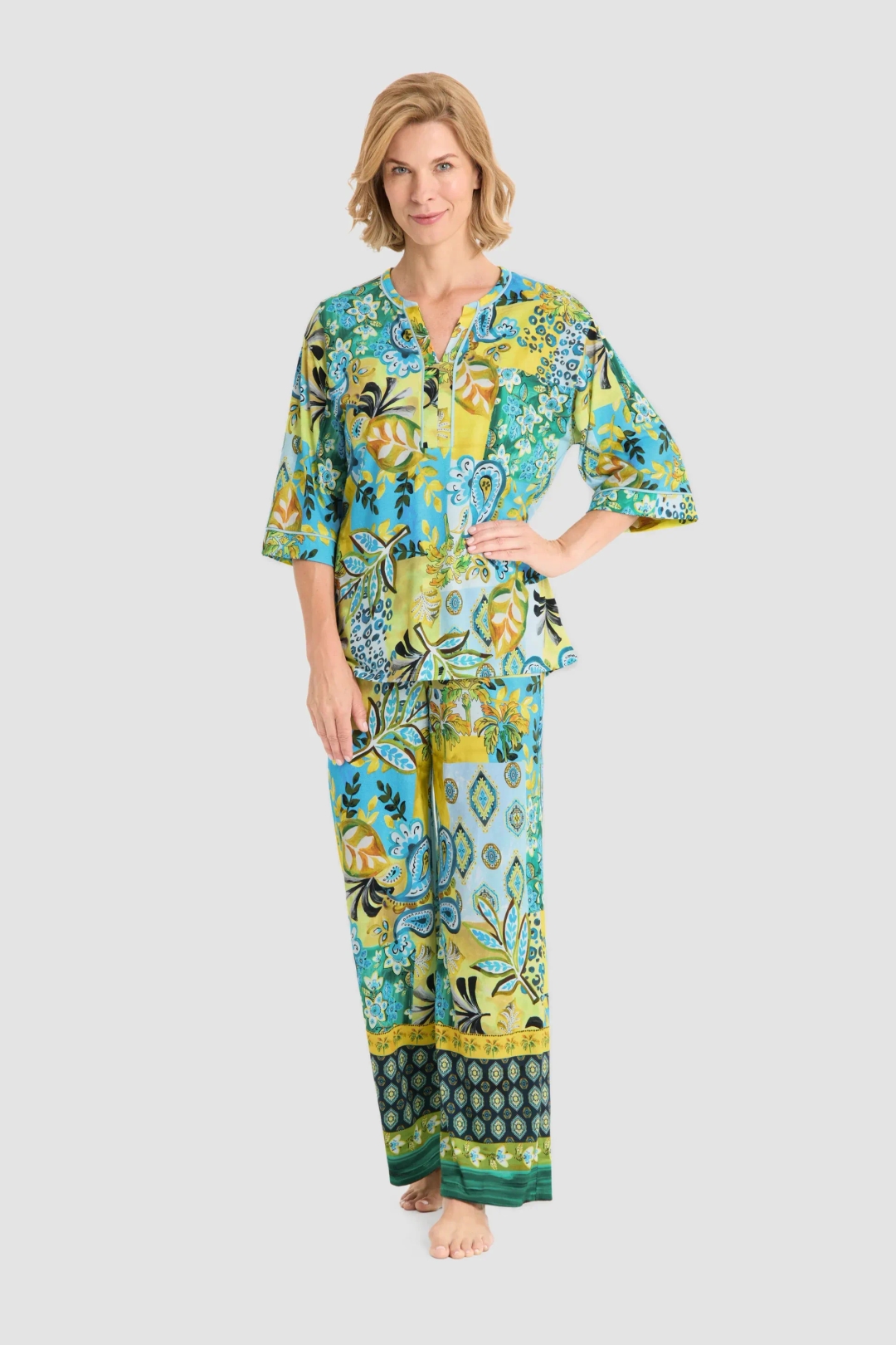 Женская пижама из хлопка и модала Rosch | Фото 2