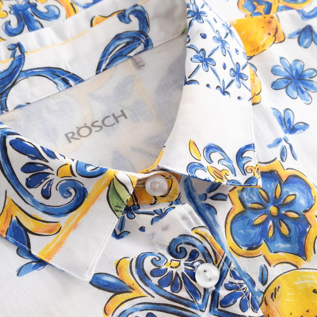 Женская пляжная рубашка с принтом майолика Rosch | Фото 5