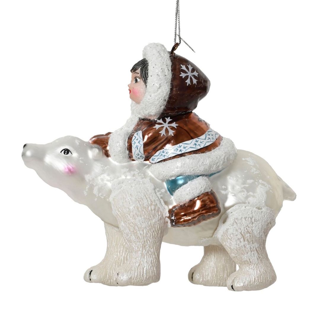 Ёлочная игрушка Белый медведь Kaemingk | Фото 1
