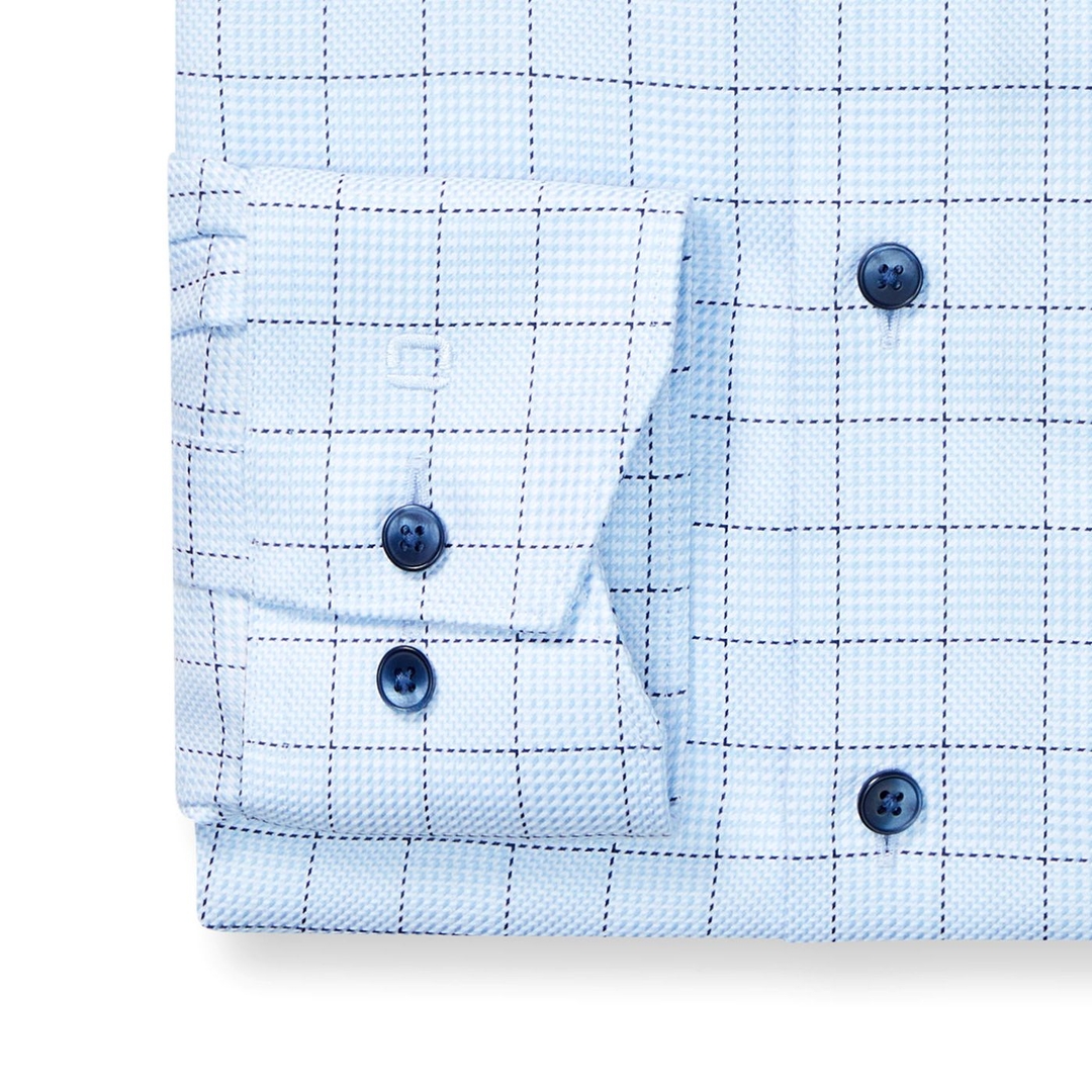 Мужская фактурная сорочка из хлопка Olymp Luxor | Фото 2