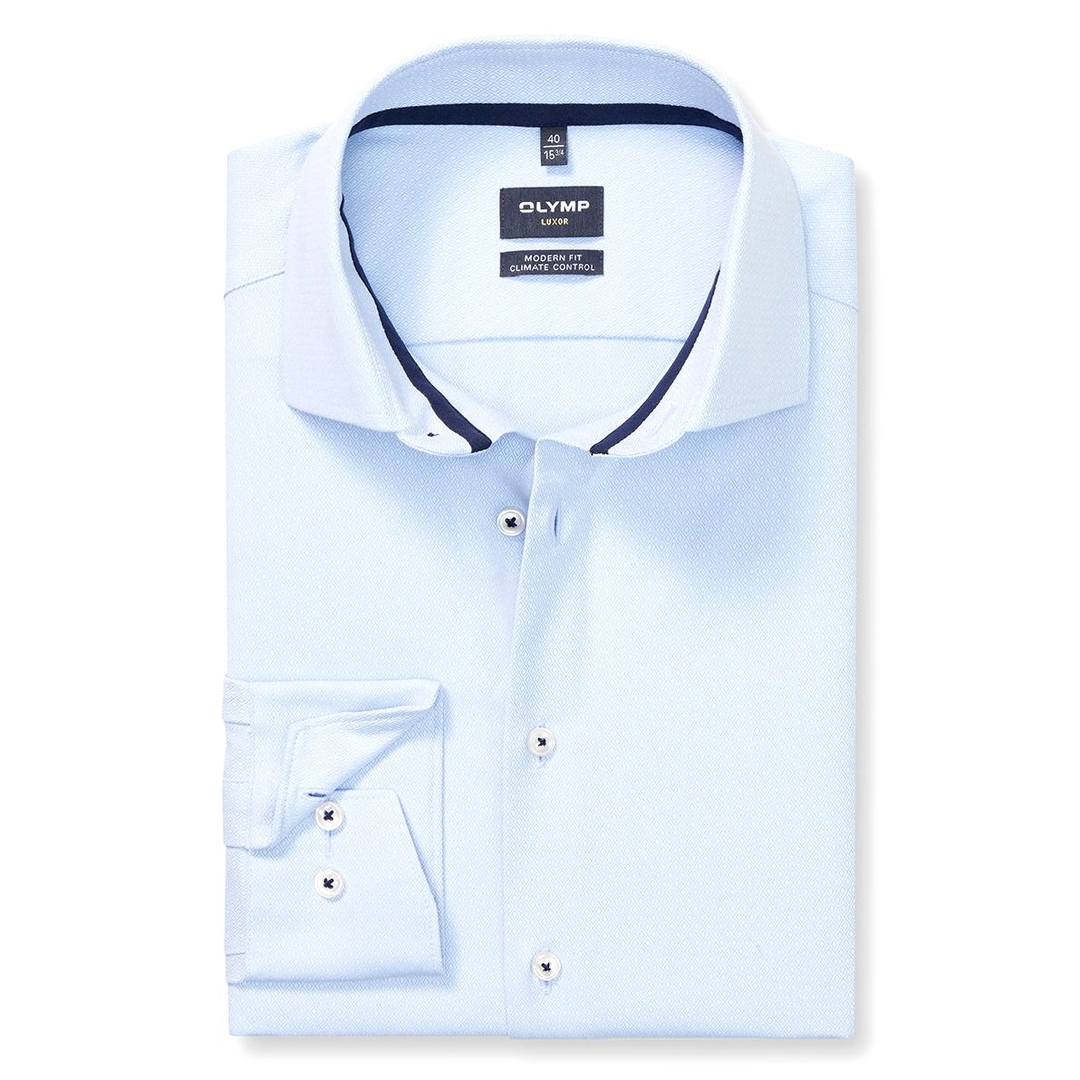 Мужская фактурная сорочка Olymp Luxor | Фото 1