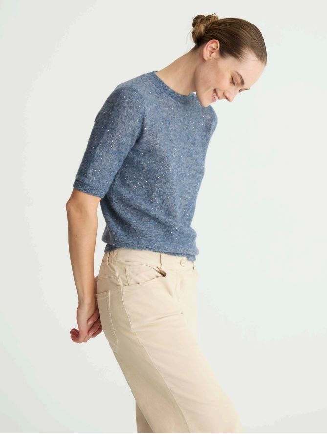 Женский джемпер с коротким рукавом Biancalancia  | Фото 2