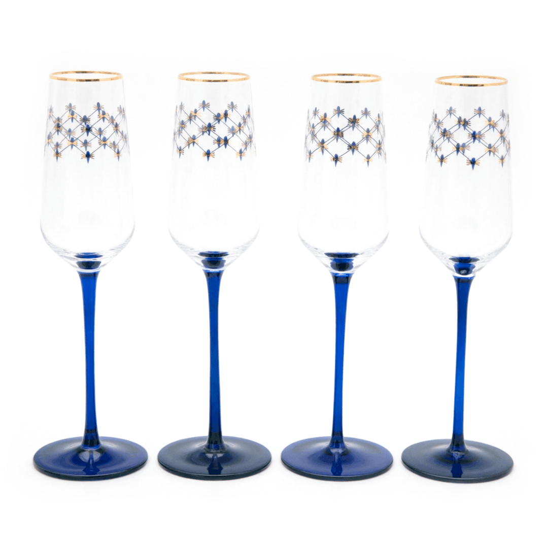 Бокалы для шампанского ИФЗ Кобальтовая сетка | Фото 1