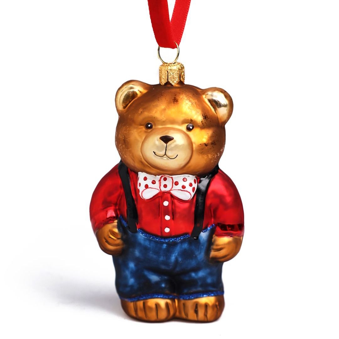 Ёлочная игрушка Мишка Hanco | Фото 1