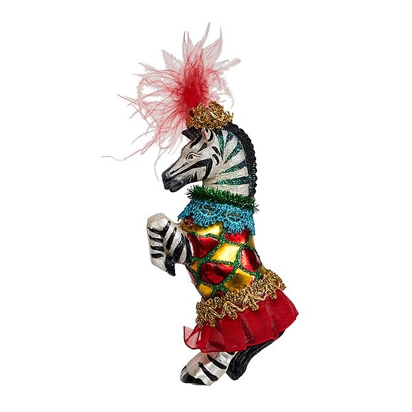 Ёлочная игрушка Зебра цирковая Holiday Classics | Фото 1