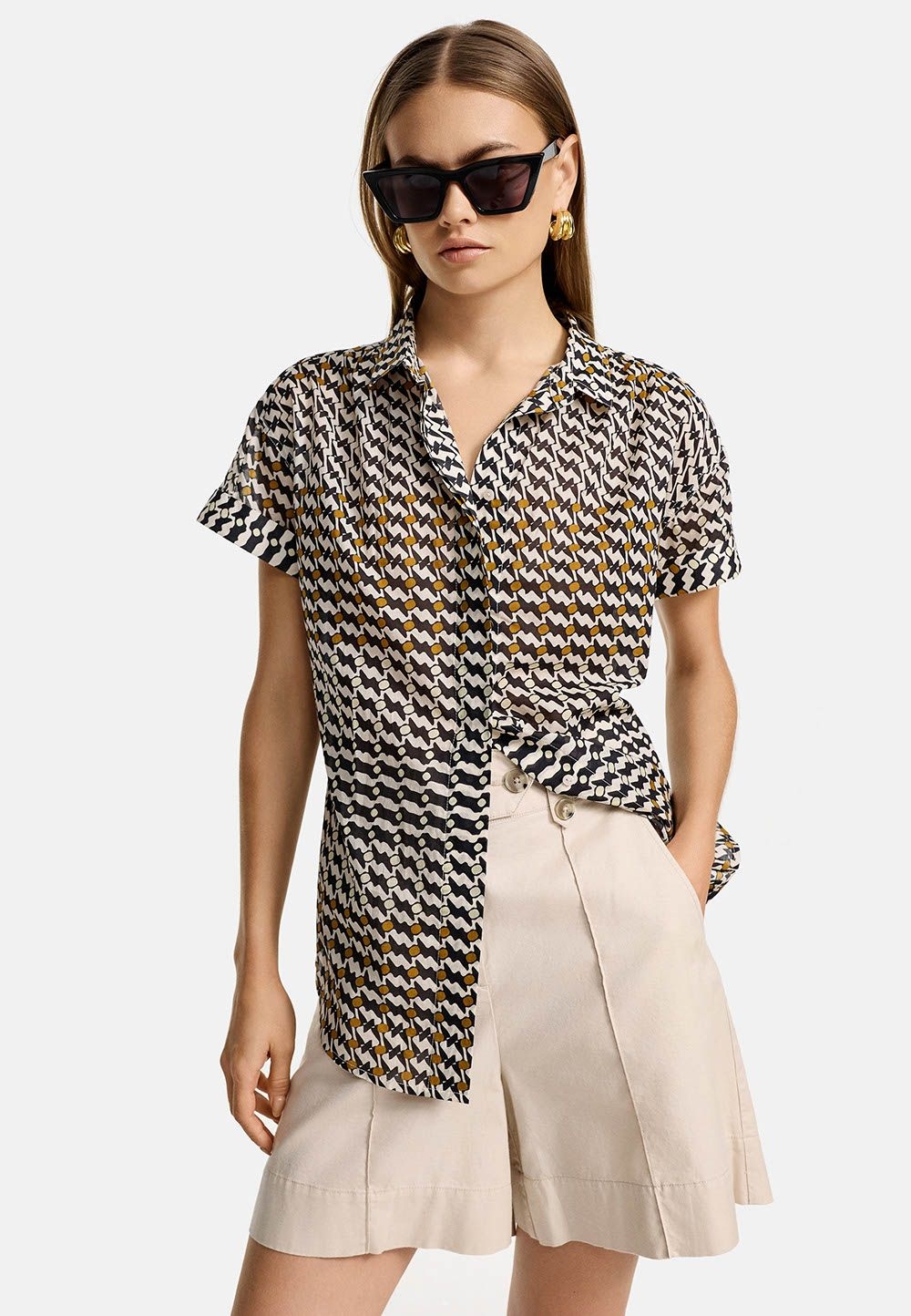 Блуза с короткими рукавами CAT NOIR | Фото 2