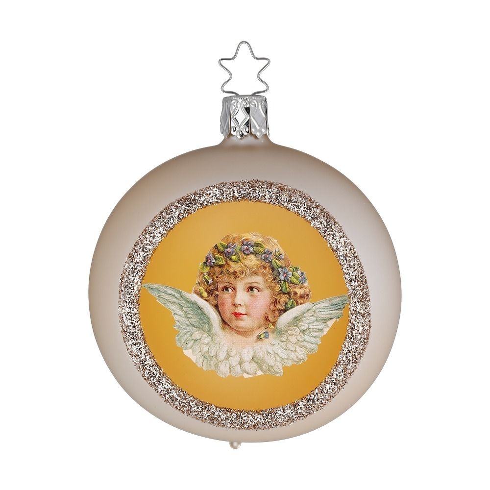 Ёлочная игрушка Шар ангел Inge Glas | Фото 1