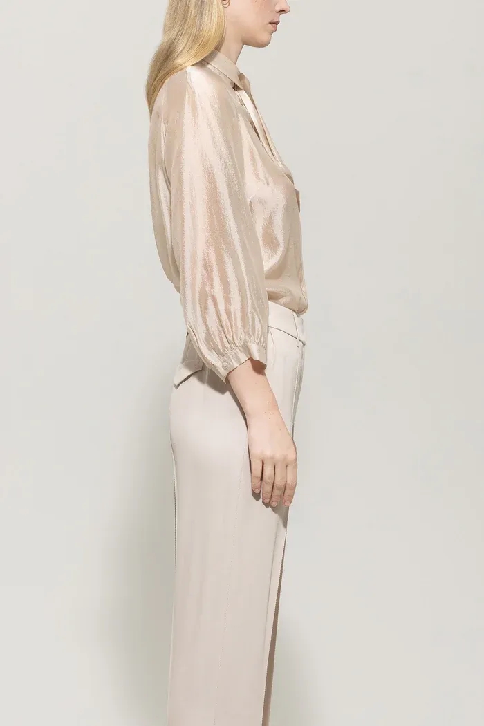 Полупрозрачная блузка с завязками Luisa Cerano | Фото 3