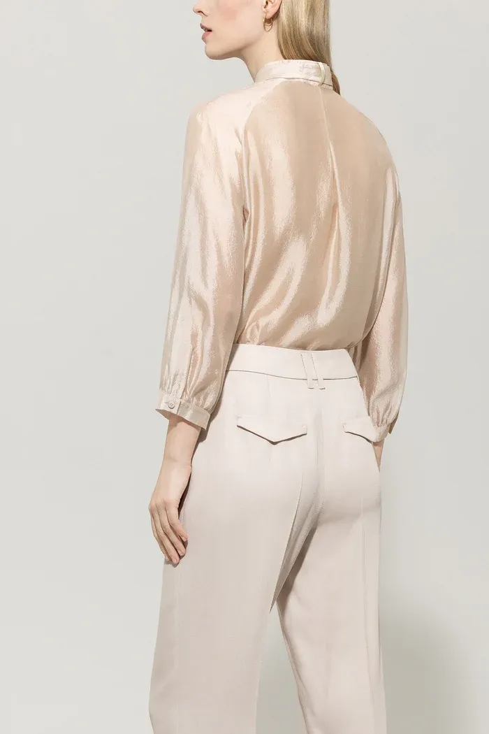 Полупрозрачная блузка с завязками Luisa Cerano | Фото 4