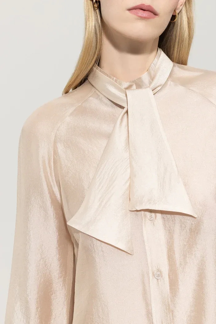 Полупрозрачная блузка с завязками Luisa Cerano | Фото 5