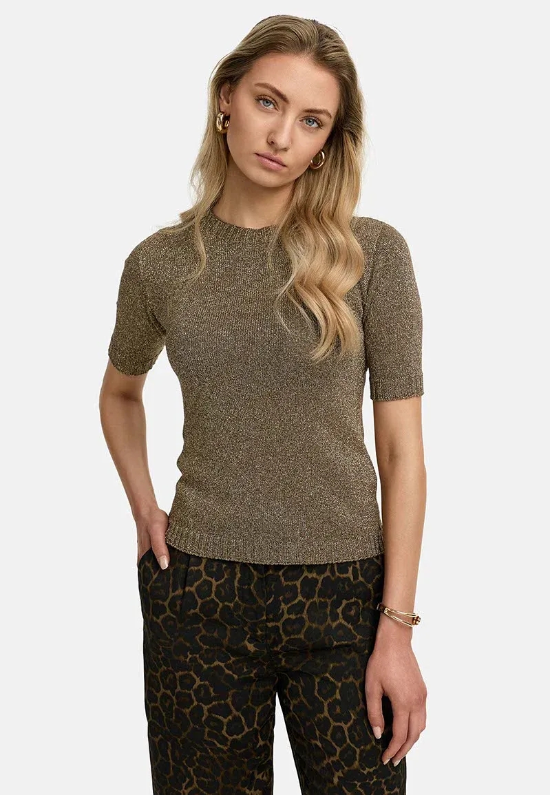 Женский джемпер с коротким рукавом CAT NOIR | Фото 2