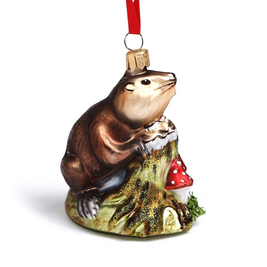 Ёлочная игрушка Бобр Hanco | Фото 1