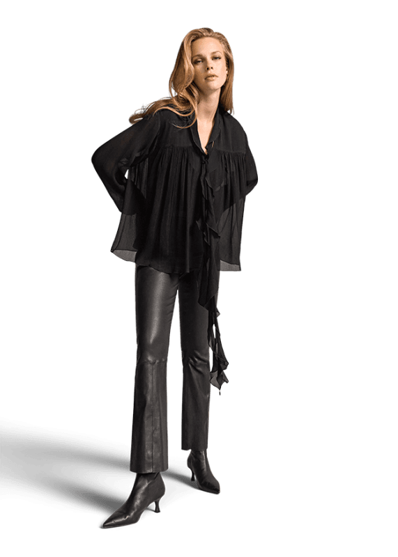 Женские кожаные брюки RIANI | Фото 4