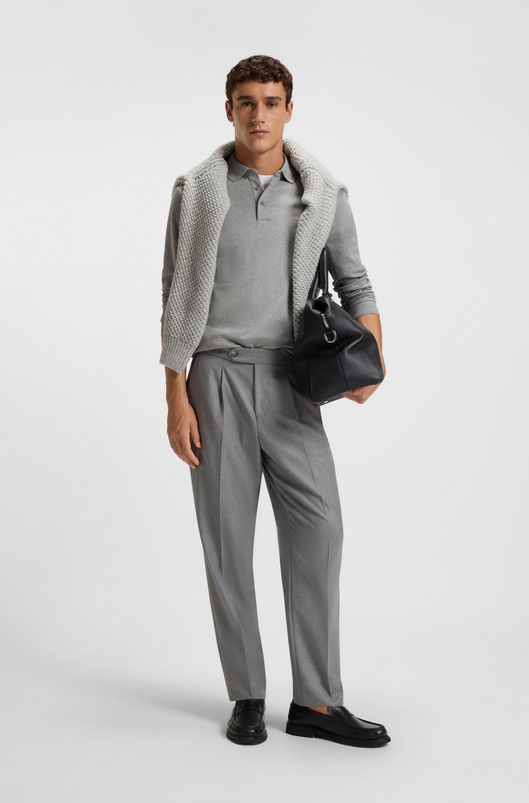 Мужское хлопковое поло BOSS Black | Фото 4