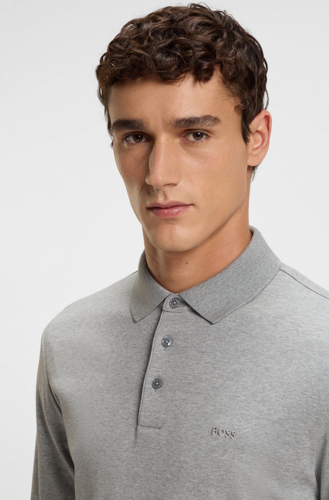 Мужское хлопковое поло BOSS Black | Фото 3