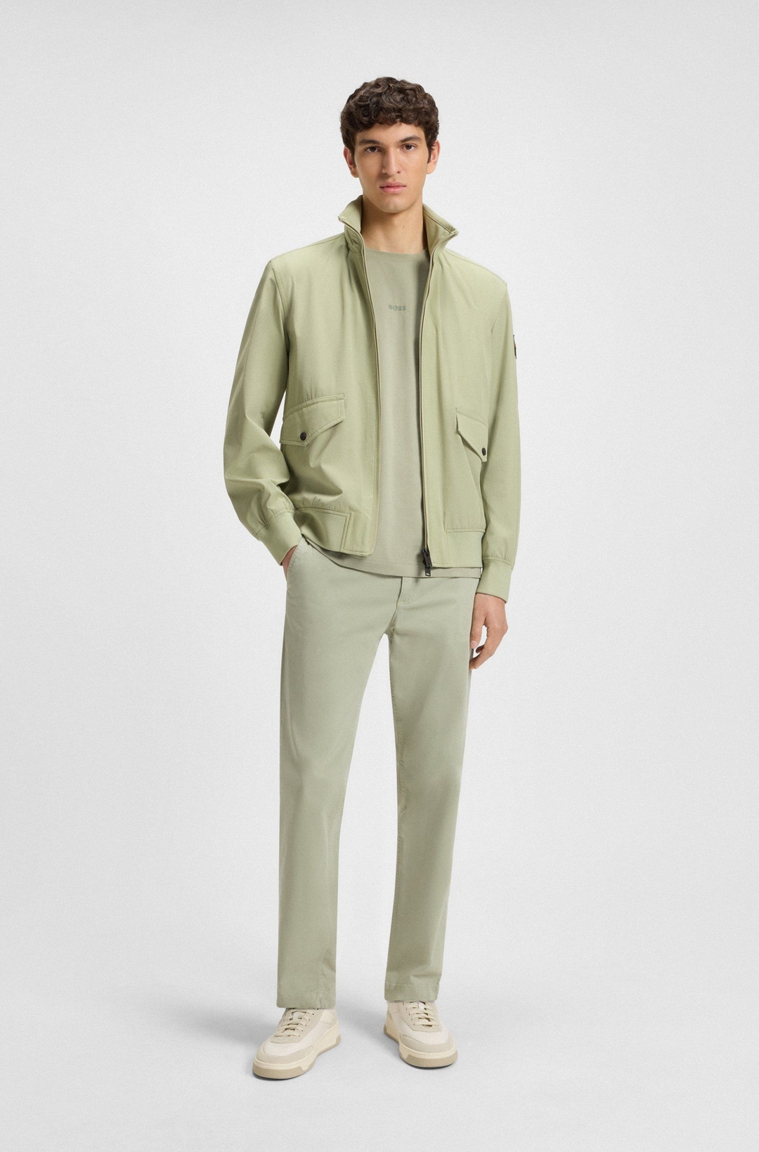 Мужская футболка из эластичного хлопка BOSS Orange | Фото 3