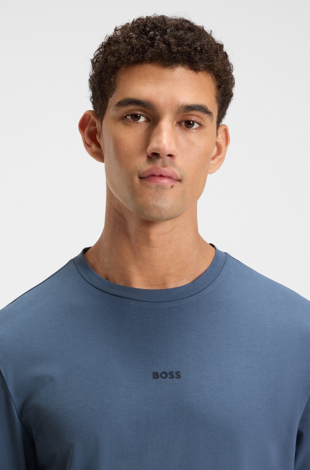 Мужской лонгслив из эластичного хлопка BOSS Orange | Фото 3