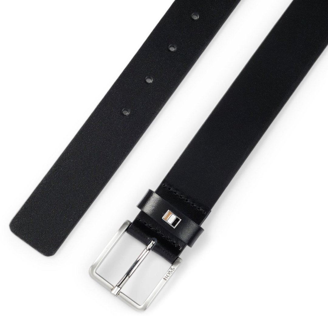 Мужской кожаный ремень BOSS Black | Фото 3