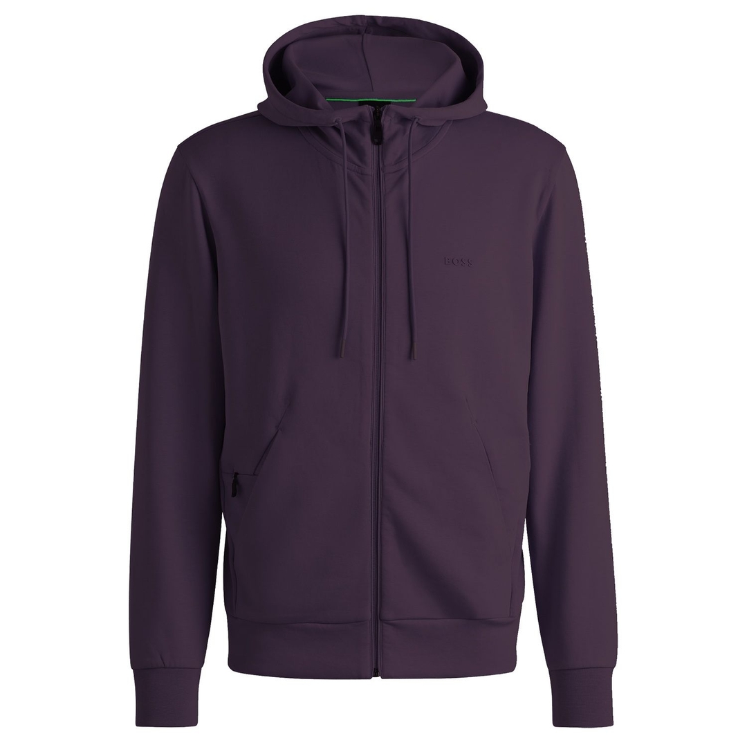 Мужская спортивная толстовка из эластичного хлопка BOSS Green | Фото 1