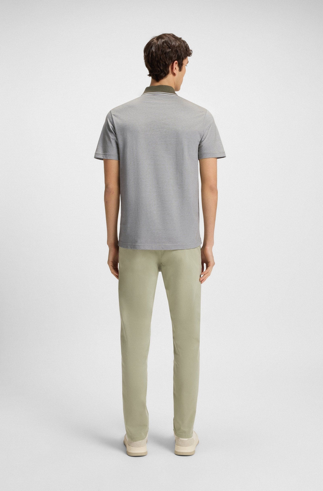 Мужское поло меланж BOSS Orange | Фото 4