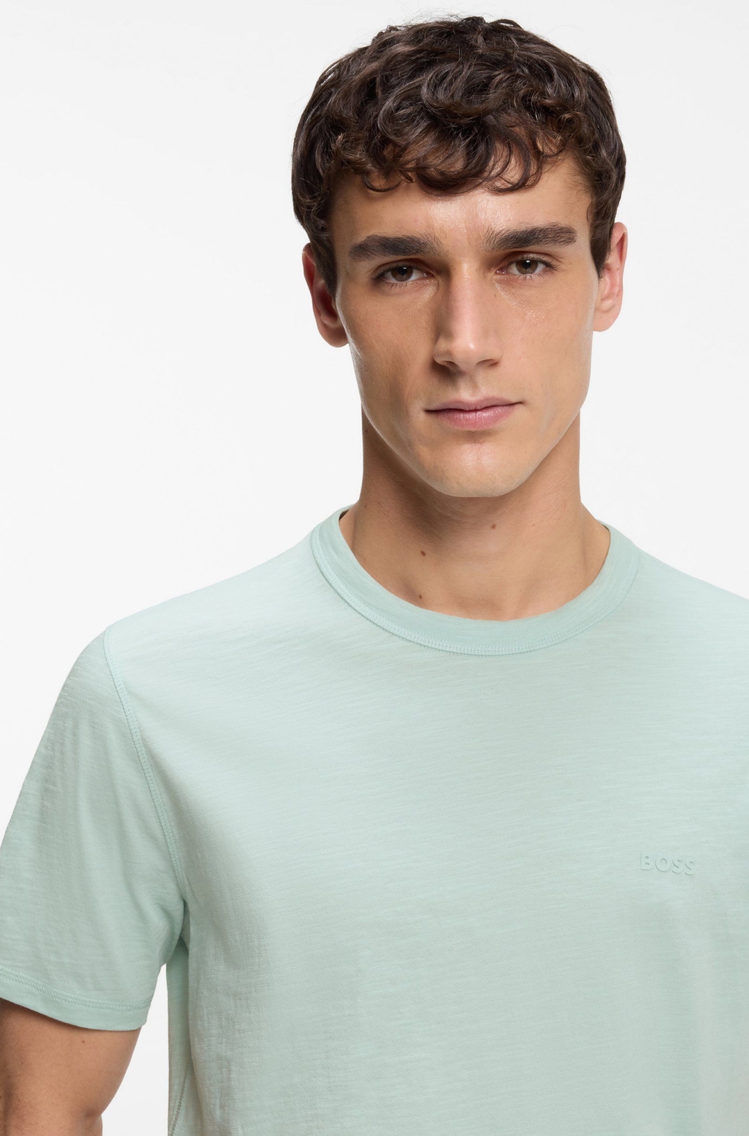 Мужская футболка меланж BOSS Orange | Фото 3