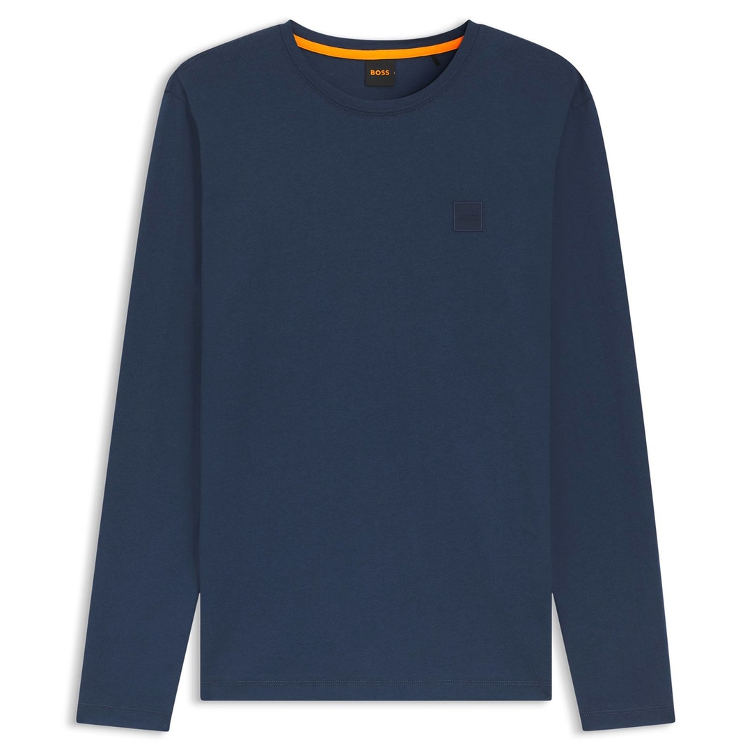 Мужской лонгслив из хлопка BOSS Orange | Фото 1