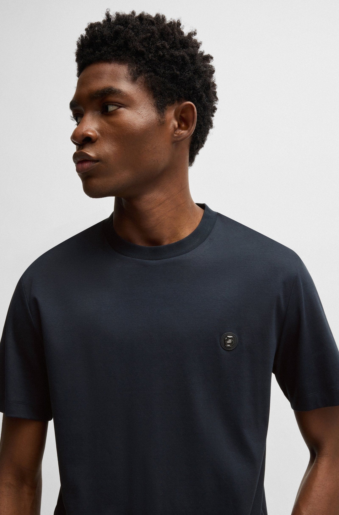 Мужская футболка из мерсеризованного хлопка BOSS Black | Фото 4