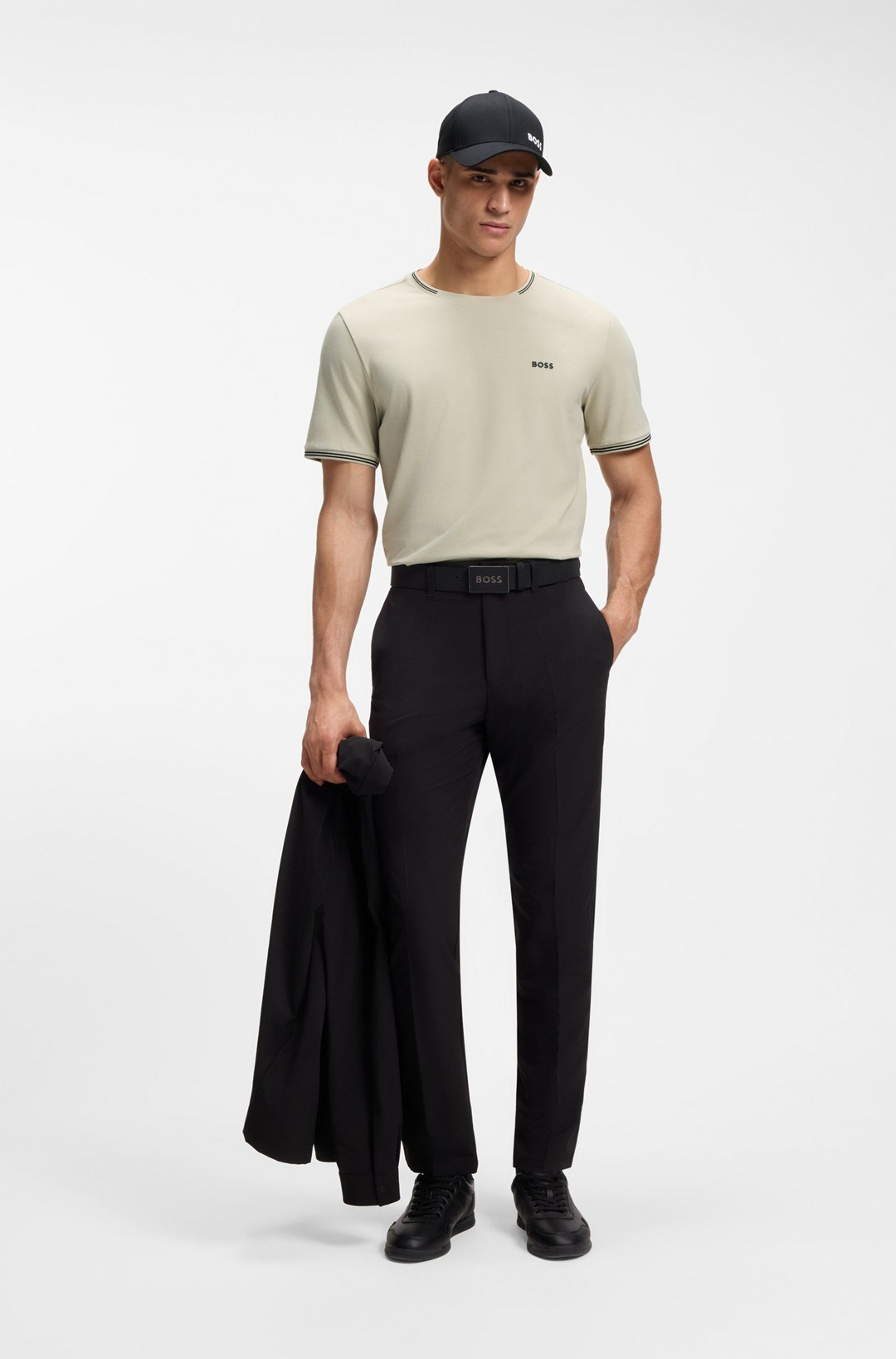 Мужская футболка из эластичного хлопка BOSS Green | Фото 4