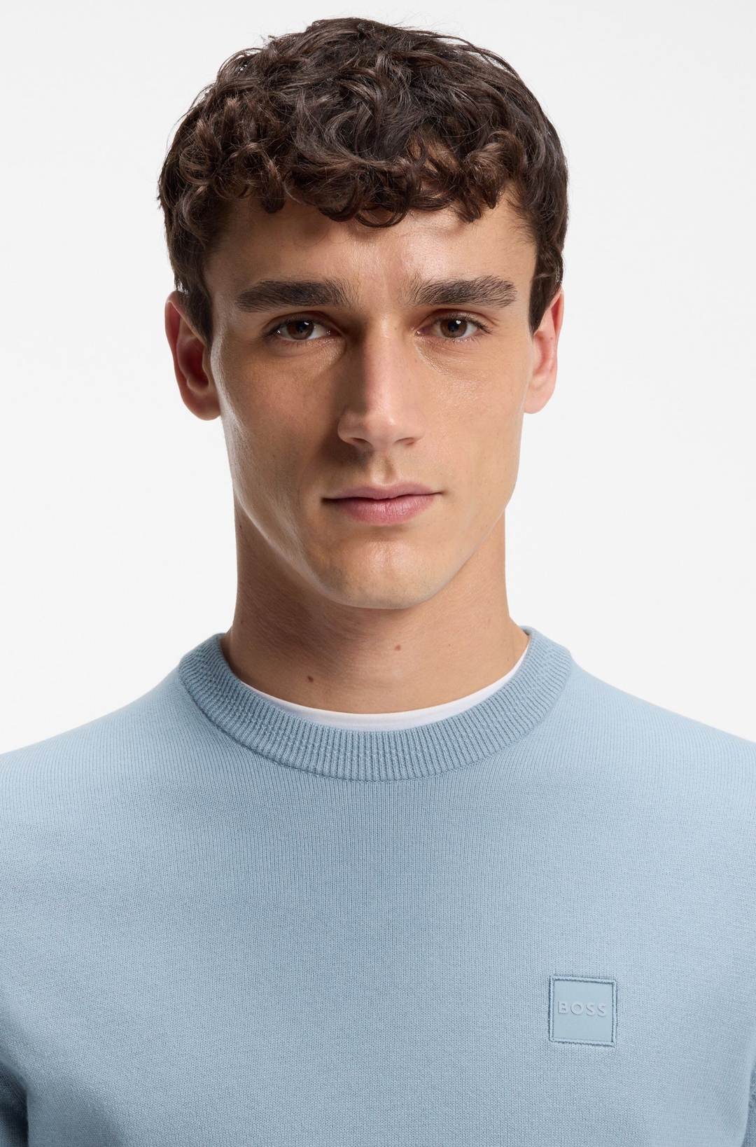 Мужской джемпер из хлопка с кашемиром BOSS Orange | Фото 3