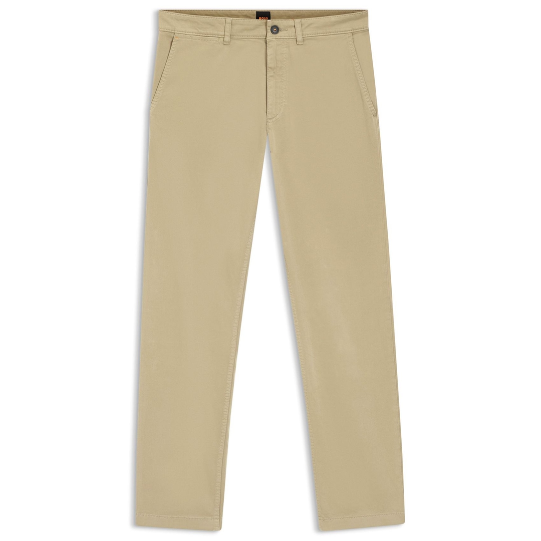  Мужские хлопковые брюки прямого кроя BOSS Orange | Фото 1