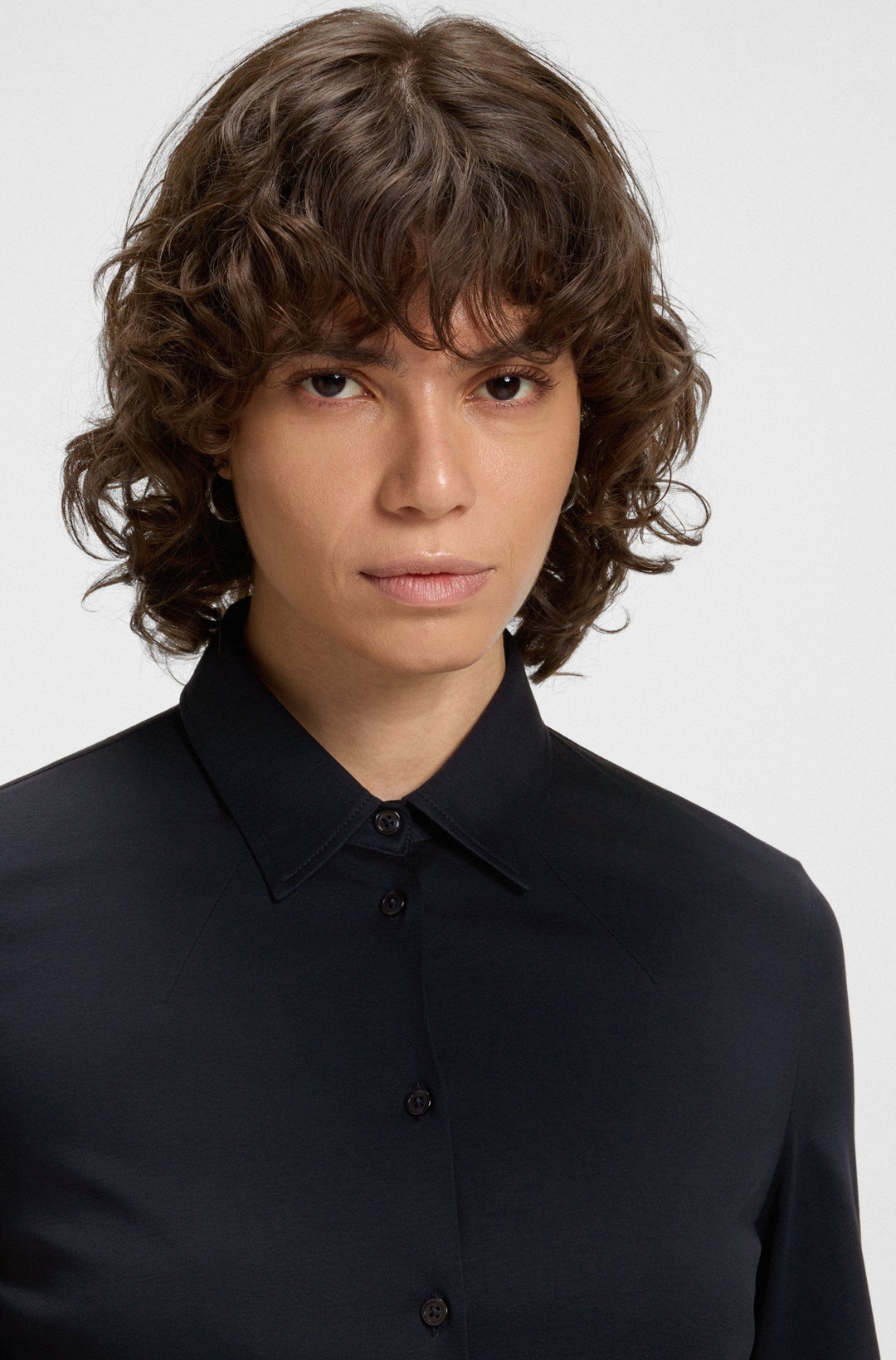 Женская хлопковая блуза BOSS  | Фото 6