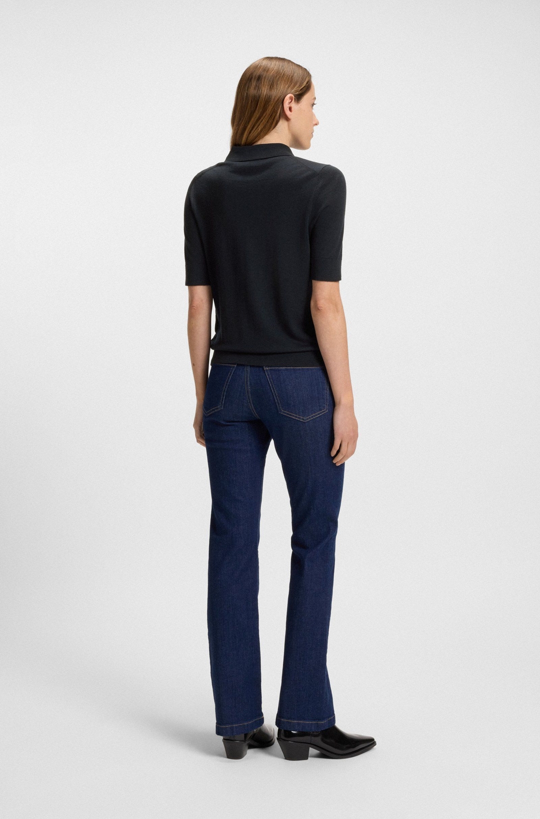 Женское шерстяное поло BOSS  | Фото 3