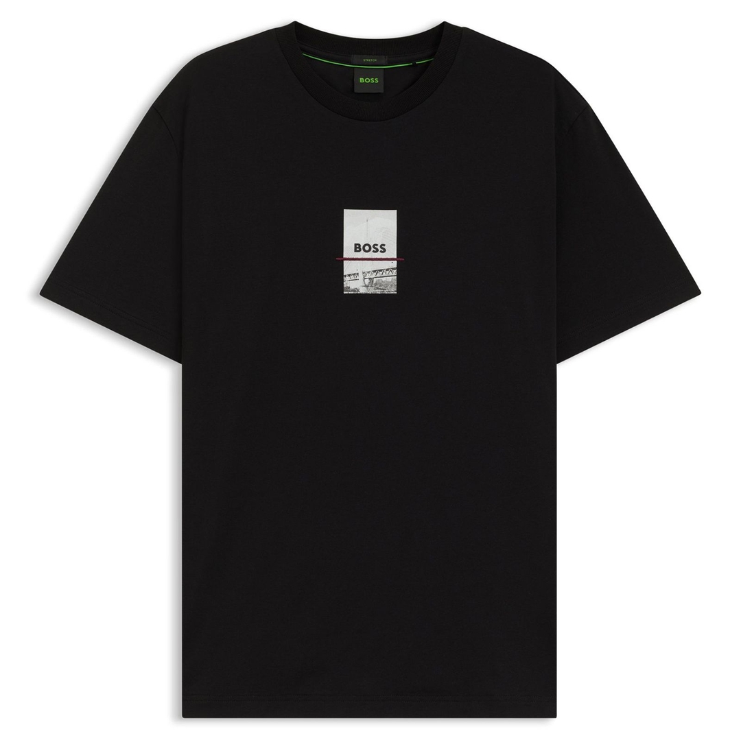 Мужская футболка из эластичного хлопка BOSS Green | Фото 1