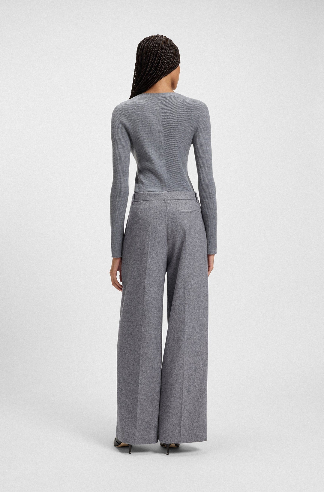 Женские широкие брюки BOSS  | Фото 3